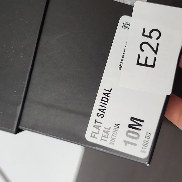 NEW AAJ By Aminah Womens Viktoria Embellished Flate Teal 10 Ankle strap Sandals - Picture 8 of 8